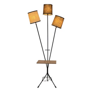 3-Light Floor Lamp with Lampshades, 1960s For Sale
