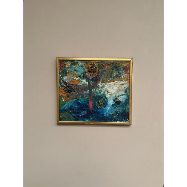 1970s Ulf Eriksson, Abstract Composition, 1970s, Oil on Panel, Framed For Sale - Image 5 of 11