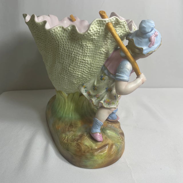 Early 20th Century Porcelain Planter Marked Sitzendorf For Sale - Image 10 of 11