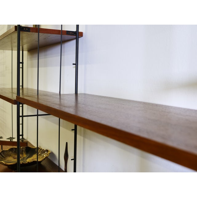 Mid-Century Modular String Shelving Unit in Teak, 1960s, Set of 12 For Sale - Image 13 of 18