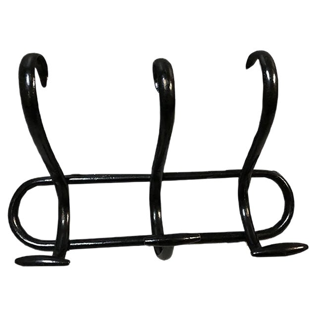 Antique Model S3 Black Bentwood Coat Rack by Thonet For Sale