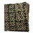 African Mud Cloth, Black and Gray on Light Tan For Sale