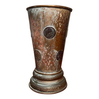 Antique 19th Century Georgian Copper Tavern Gaming Beaker For Sale