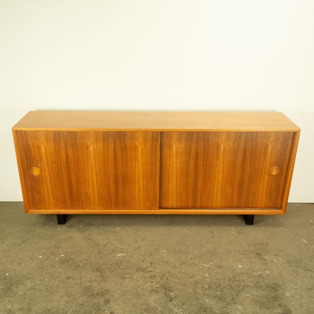 Walnut Lowboard by Lothar Wegner, 1960s For Sale - Image 14 of 14