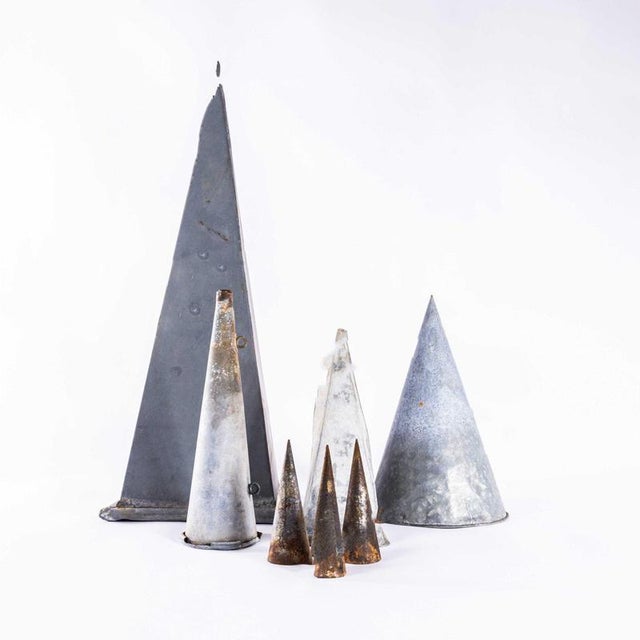 Metal French Galvanised Artist Forms, 1950s, Set of 7 For Sale - Image 7 of 7