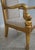 Textile Pair of Neoclassical Gilt Gold Dolphin Open Armchairs For Sale - Image 7 of 18
