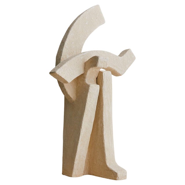 French Abstract Limestone Sculpture, 1970s For Sale - Image 16 of 18