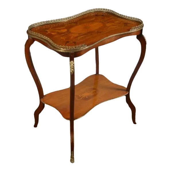 Mahogany Inlaid Occasional Table For Sale