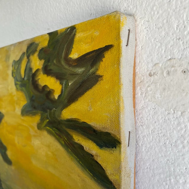 1970s Vintage 1978 Landscape & Tree Painting Signed by Carlos Jimenez Art on Canvas For Sale - Image 5 of 9