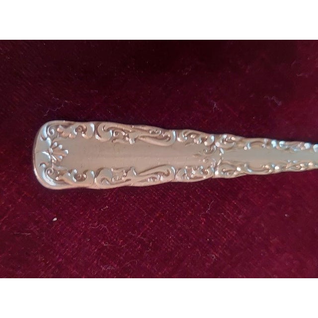 Late 19th Century Antique 1847 Rogers Bros Berkshire 1897 A1 Silverplate 3 Tine Fork Set - 5 pcs For Sale - Image 5 of 5