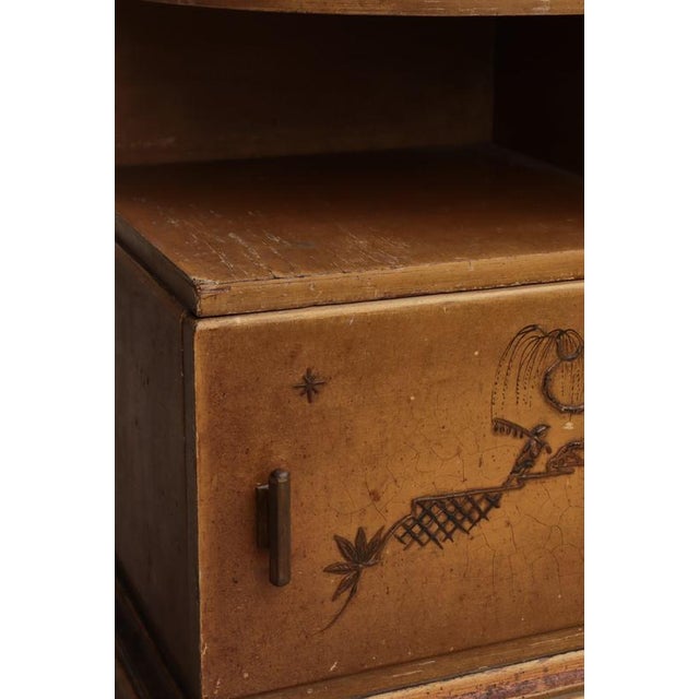 A charming and highly unusual Danish side table dating to the 1930s, by a Danish cabinetmaker and distinguished by its...