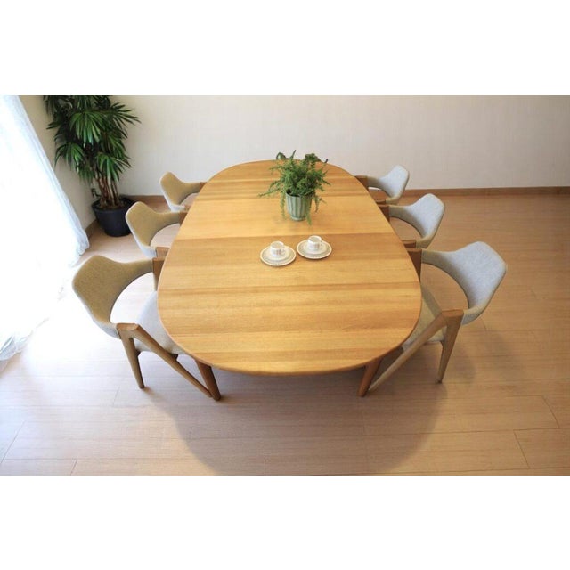 Mid-Century Modern Vintage Oval Dining Table in Oak from Brdr. Andersen, 1960s For Sale - Image 3 of 14