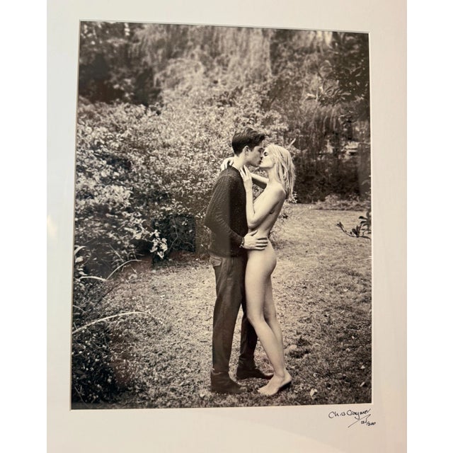 Original 2014 Chris Craymer Black and White Boy Girl Kissing Woods Photograph For Sale In New York - Image 6 of 12