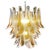 Vintage Italian Murano Chandelier with 41 Glass Amber Petals, 1990s For Sale - Image 17 of 17