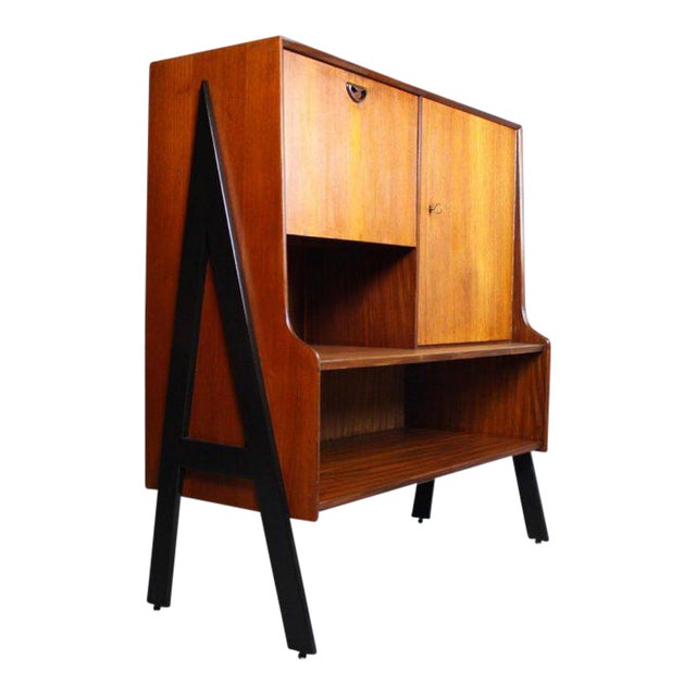 Two-Tone Danish Mid-Century Modern Bar For Sale