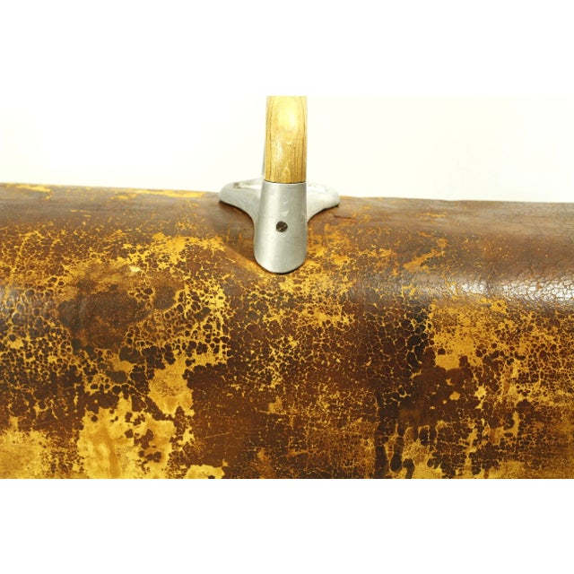 Vintage Leather Gym Pommel Horse Bench, 1960s For Sale - Image 10 of 11