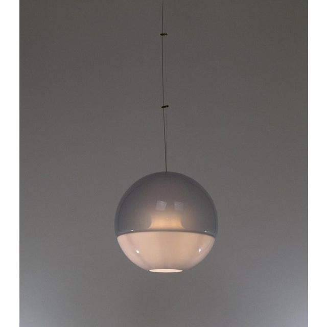 Mid-Century Modern LS 116 Blue Murano Glass Pendant by Carlo Nason for A.V. Mazzega, 1960s For Sale - Image 3 of 12