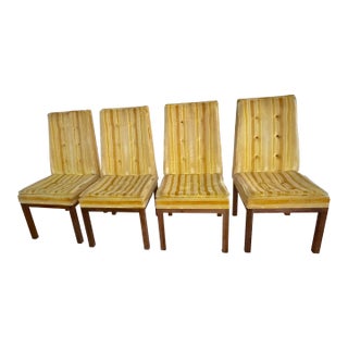 1970s Four Mid-Century Modern Glenn of California Chairs - Original Upholstery For Sale