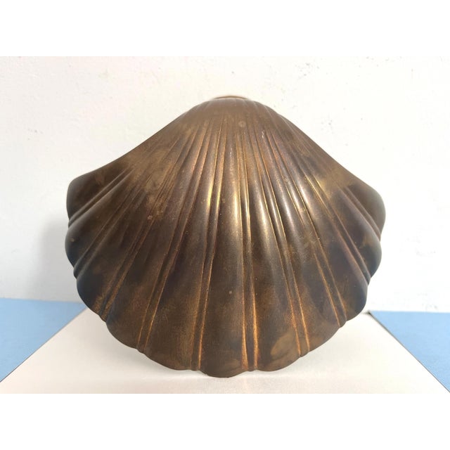 1970s Brass Clam Shell Door Knocker For Sale - Image 10 of 15