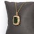 5.6cts Chrome Tourmaline Pendant With Natural Diamond Halo in Solid 14k Gold For Sale - Image 4 of 7