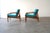 Mid-Century Modern 1950s Pair of ‘Paper Knife’ Model 121 Lounge Chairs by Kai Kristiansen for Magnus Olesen, Denmark, For Sale - Image 3 of 13