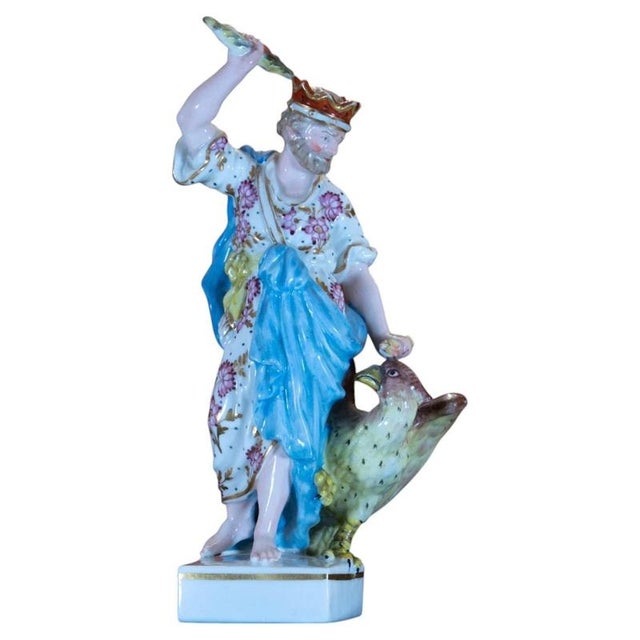Antique Classical Mythological Porcelain Figure of Jupiter For Sale - Image 10 of 10