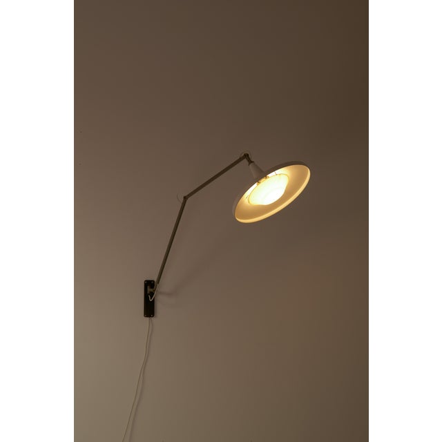 Mid-Century Modern Panama Wall Lamp by Wim Rietveld for Gispen, 1950s For Sale - Image 3 of 18