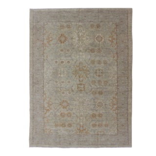 Fine Afghanistan Made Modern Khotan Rug With All-Over Geometric Pattern For Sale