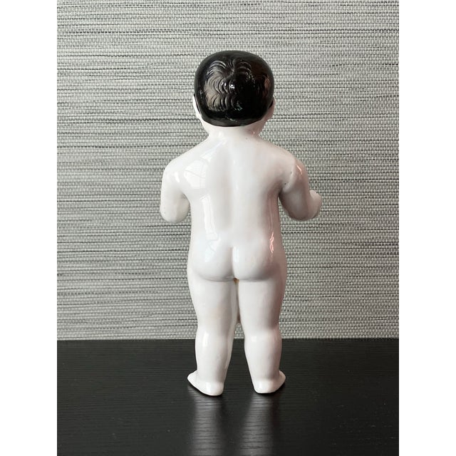 Ceramic Antique 1820+ German Biedermeier Porcelain Bathing Doll, 8" Tall For Sale - Image 7 of 10