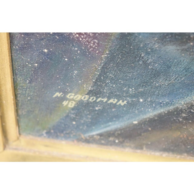 1940s “Portrait of a Working Man” - Oil on Canvas Painting 1948 Signed Original, Framed For Sale - Image 5 of 7