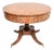 Vintage Regency Style Burr Walnut Drum Table, 1950 For Sale