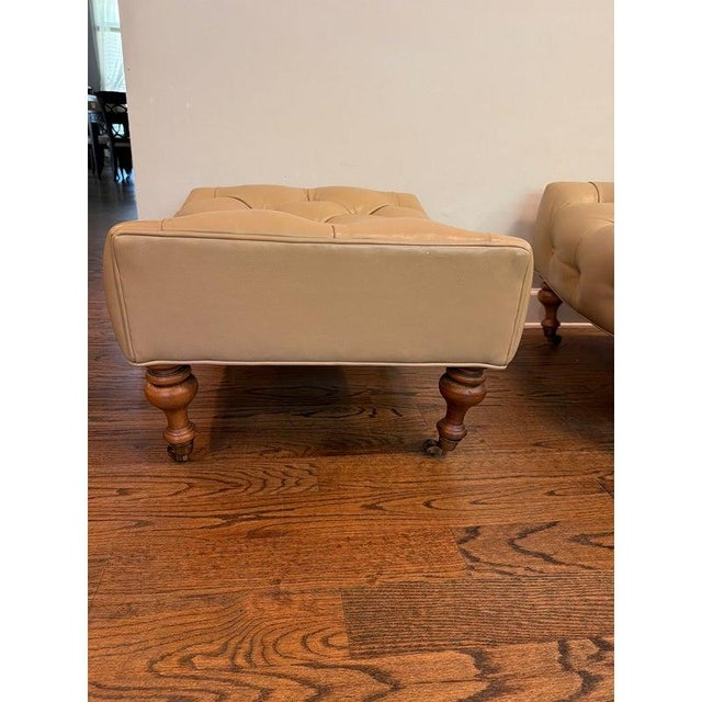 Luxury Highland House Tufted Chair and Ottoman by Barclay Butera For Sale - Image 16 of 18
