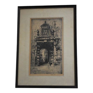 Hedley Fitton 'Gateway, Glasgow University' Wall Art For Sale