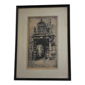 Hedley Fitton 'Gateway, Glasgow University' Wall Art