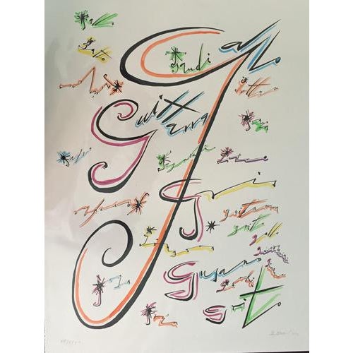 Lithograph on paper. Hand Signed and numbered in pencil. Edition of 99. Hand colored. Very good condition. This piece is...