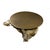 Not Yet Made - Made To Order Gold Palmetto Side Table For Sale - Image 5 of 7