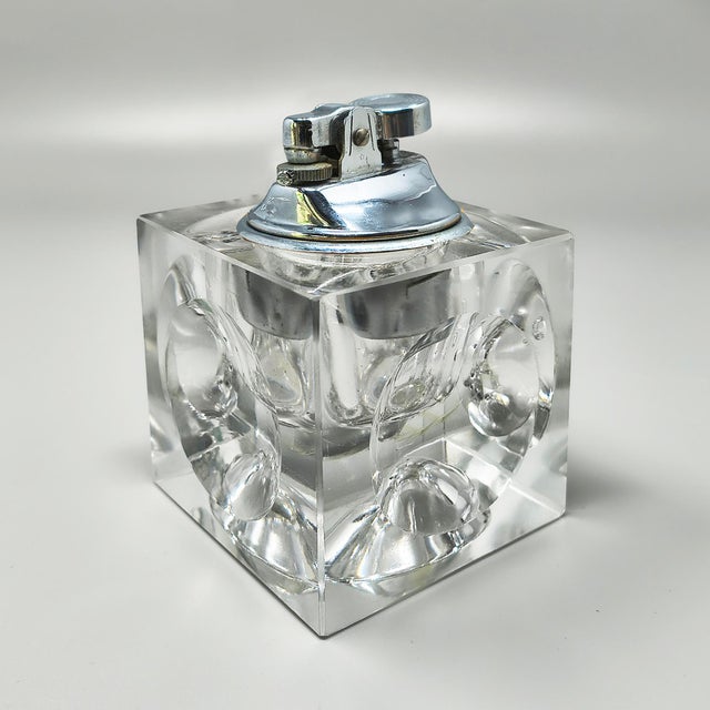 Italian Crystal Glass Smoking Set by Antonio Imperatore, 1970s, Set of 2 For Sale - Image 8 of 10