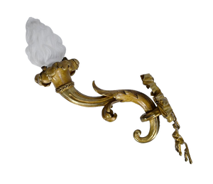 Napoleon III Torch in Gilded Bronze