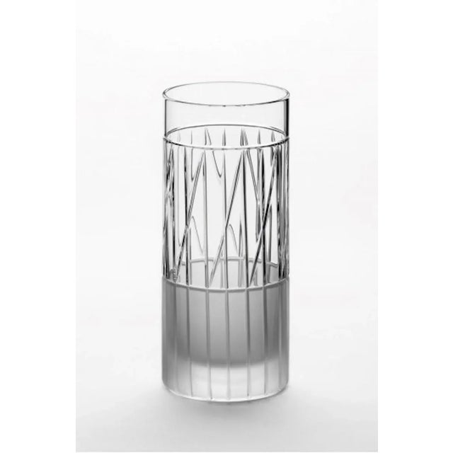 Irish Handmade Crystal No II Hi-Ball Glass by Scholten & Baijings for J. HILL's Standard For Sale - Image 11 of 12
