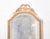 Mid-Century Modern White and Gilt Wooden Mirror with Carved Bow Crest For Sale - Image 3 of 9