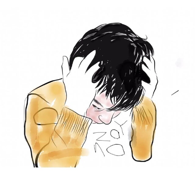 Contemporary Abstract Figurative Drawing by Shabs Beigh For Sale