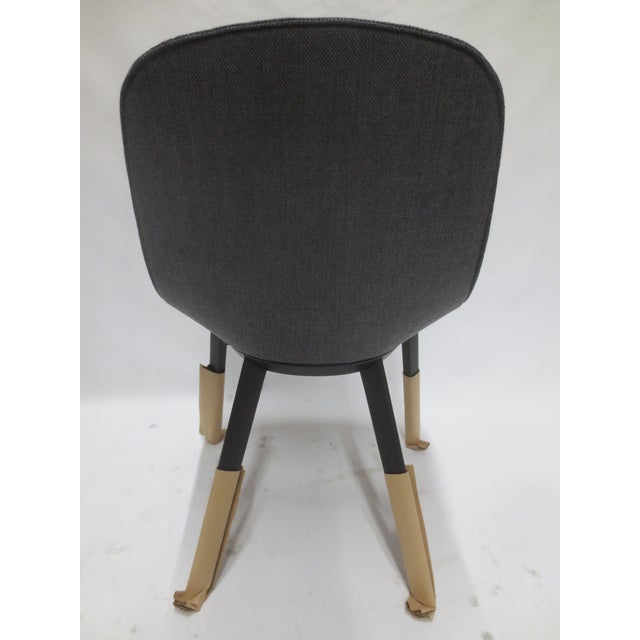 Contemporary Walter Knoll Sheru Chair in Grey Fabric (New) For Sale - Image 3 of 8