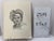 Paper 1940s Original Signed Graphite Illustration of Smiling Child in Bonnet, 11 × 8.5 In. For Sale - Image 7 of 7