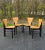1970s Mid Century Modern Perforated Triangle Shape Italian Side Chairs - Set of 4 For Sale - Image 13 of 13