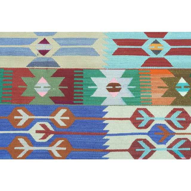 Vintage Afion Flat Weave Rug For Sale - Image 11 of 13