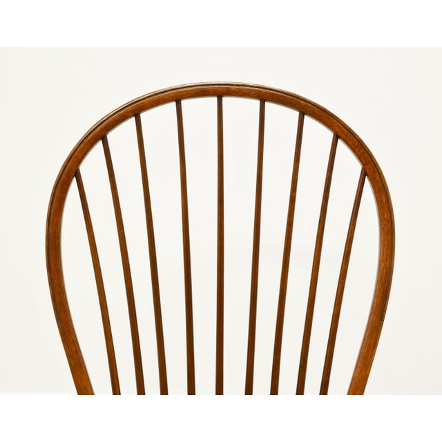 Wood d.r. Dimes Cherry Finish Windsor Dining Side Chairs - Pair C For Sale - Image 7 of 12