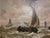 Dutch Artist, Boats at Sea, 1800s, Oil on Canvas For Sale - Image 10 of 14