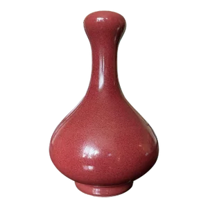 Chinese Sang De Boeuf Porcelain Suantouping Vase