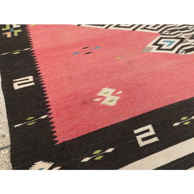 Textile Galerie Shabab Collection Rustic Southwestern Style North American Navajo Tribal Accent Rug, Circa 1940 For Sale - Image 7 of 8