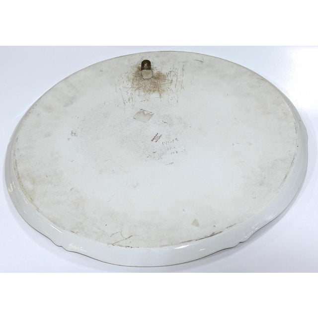 17.5" Theodore Haviland Limoges Vienna Style Portrait Charger, Solitude, c. 1900 For Sale - Image 9 of 15